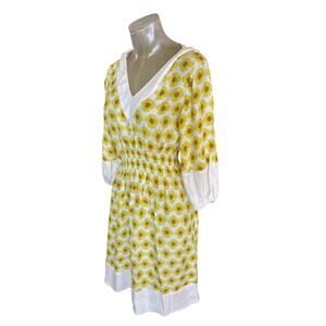 COSABELLA Mare Sunflower Printed Silk Hoodie Dress Size Medium M BEACH VACATION